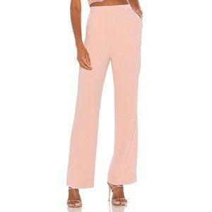NBD Topaz Pant in Baby Pink Small New Nwot Womens Flare High waist Trousers